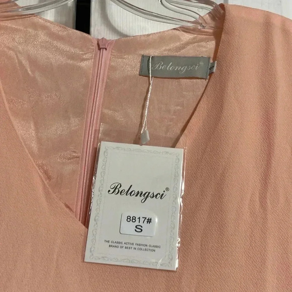 Belongsci peach lined dress Size S dress NWT size SMALL - Picture 11 of 12